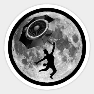 Moon Steampunk Sticker